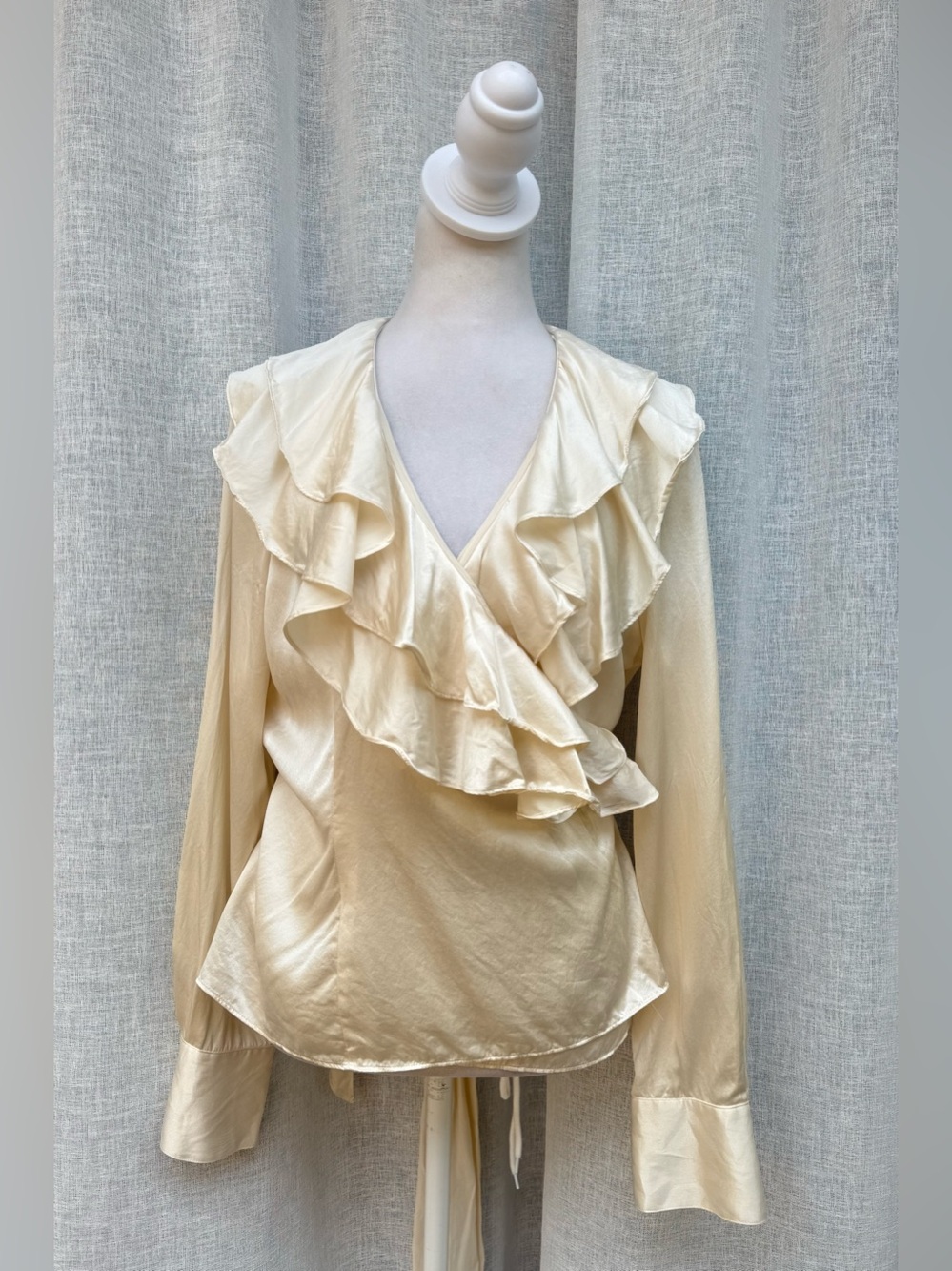 Lauren Ralph Lauren silk ivory blouse